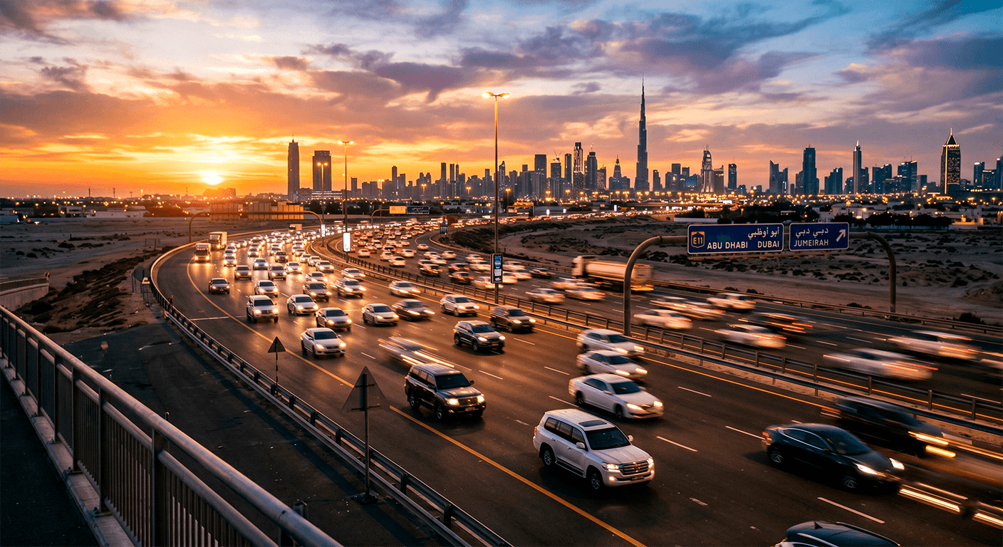 Highway between UAE emirates