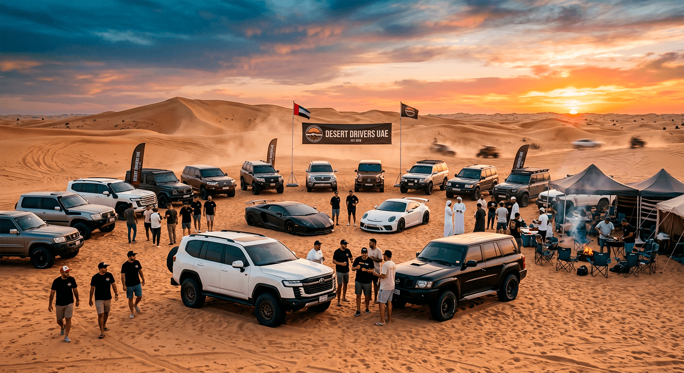 Mutual assistance and driving culture in the UAE desert